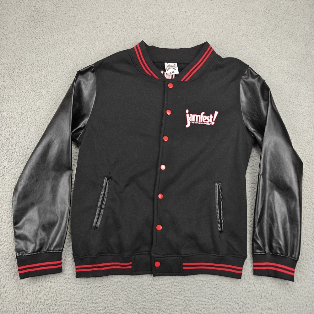 Vintage Jamfest Super Nationals Jacket Womens XL‎ Black Cheer Dance Varsity